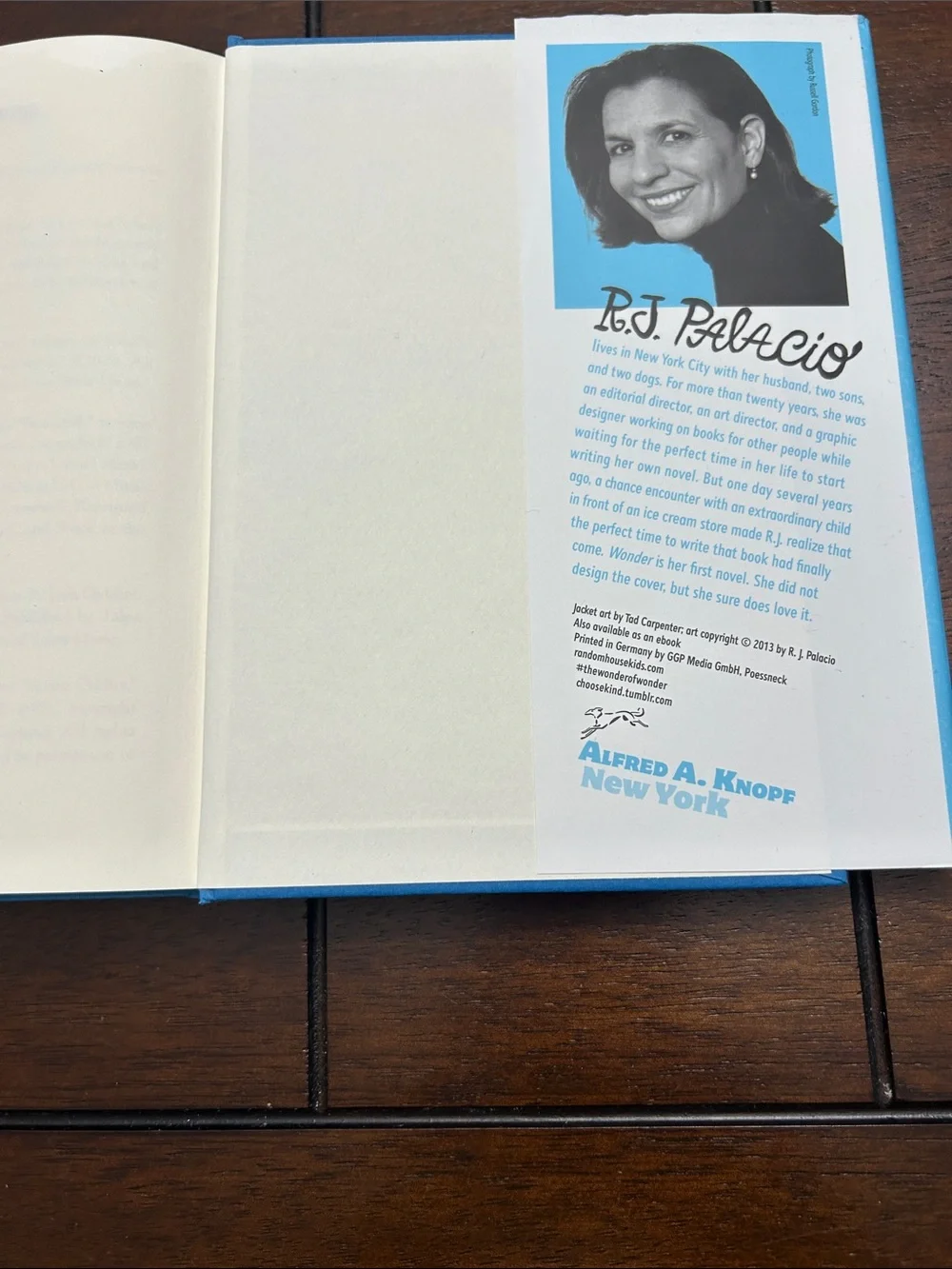 Wonder by R.J. Palacio — Blue Hardcover Book